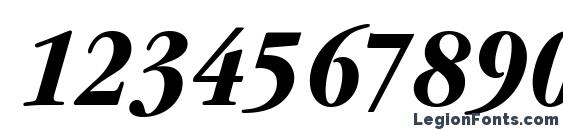 GaramondItcTEECon Bold Italic Font, Number Fonts