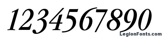 GaramondItcTEECon Italic Font, Number Fonts