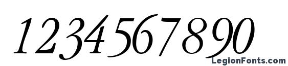 Garamondlightcondssk italic Font, Number Fonts