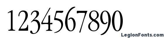 Garamondlightcondssk regular Font, Number Fonts