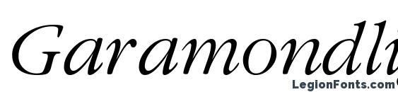 Garamondlightssk italic Font