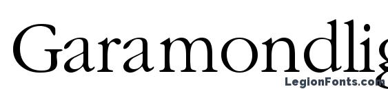 Garamondlightssk regular Font, Serif Fonts