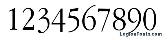 GaramondNarrowATT Normal Font, Number Fonts