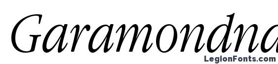Garamondnarrowc italic Font