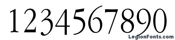 Garamondnarrowc Font, Number Fonts