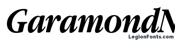 GaramondNarrowETT BoldItalic Font, All Fonts