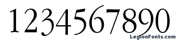 GaramondNarrowGTT Normal Font, Number Fonts