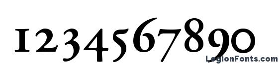Garamondprossk semibold Font, Number Fonts