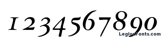 Garamondrepriseosssk bold italic Font, Number Fonts