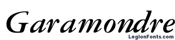 Garamondrepriseosssk bold italic Font