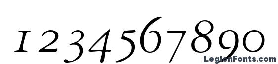Garamondrepriseosssk italic Font, Number Fonts