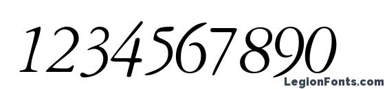 Garamondreprisessk italic Font, Number Fonts