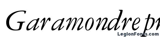 Шрифт Garamondreprisessk italic
