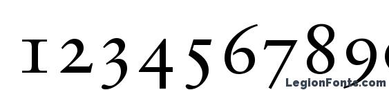 GaramondRetrospectiveOldStyleSSiSmallCaps Medium Font, Number Fonts
