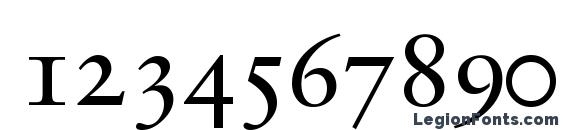 Garamondretrospectiveosscapsssk regular Font, Number Fonts