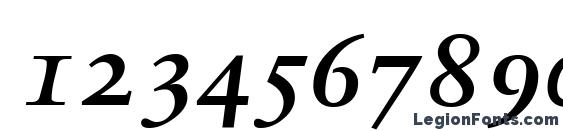 Garamondretrospectiveosssk bolditalic Font, Number Fonts