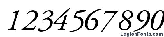 Garamondssk italic Font, Number Fonts