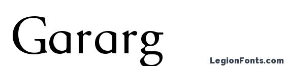 Gararg font, free Gararg font, preview Gararg font