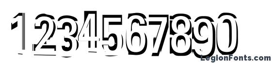 GarbedgeC Font, Number Fonts
