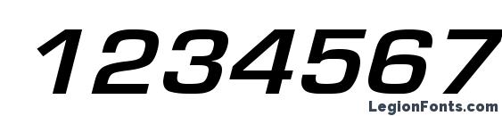 GardenwayExtObl Font, Number Fonts