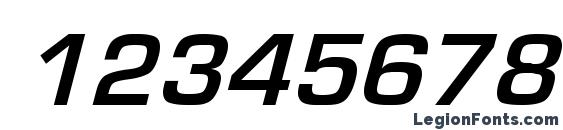 GardenwayObl Bold Font, Number Fonts