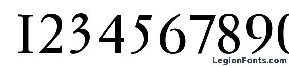 Garemond regular Font, Number Fonts