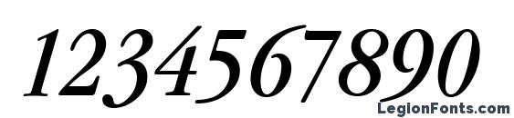Garfeld Nova Cd Italic Font, Number Fonts