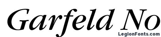Garfeld Nova Italic font, free Garfeld Nova Italic font, preview Garfeld Nova Italic font