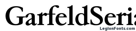 шрифт GarfeldSerial Medium, бесплатный шрифт GarfeldSerial Medium, предварительный просмотр шрифта GarfeldSerial Medium