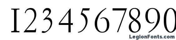 GarfeldSerial Xlight Font, Number Fonts