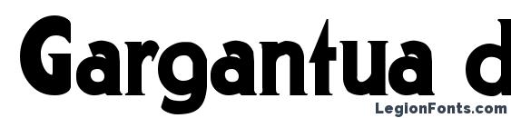 Gargantua demo font, free Gargantua demo font, preview Gargantua demo font