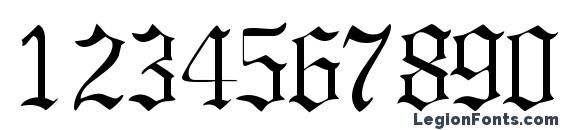 Gargoylessk regular Font, Number Fonts