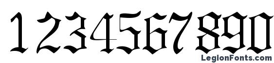 Gargoylessk Font, Number Fonts