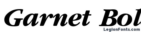 Garnet Bold Italic Font