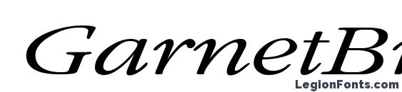 GarnetBroad Italic font, free GarnetBroad Italic font, preview GarnetBroad Italic font