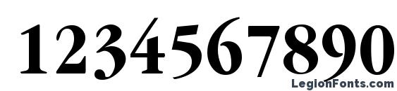 GarnetCondensed Bold Font, Number Fonts