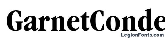 GarnetCondensed Bold Font