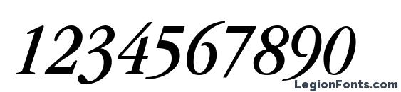 GarnetCondensed Italic Font, Number Fonts