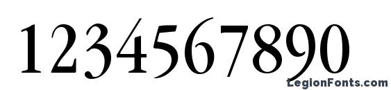 GarnetCondensed Regular Font, Number Fonts
