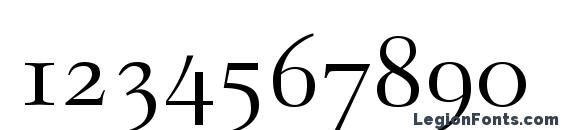 Garogier Regular Font, Number Fonts