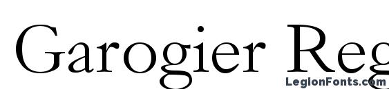 Garogier Regular font, free Garogier Regular font, preview Garogier Regular font