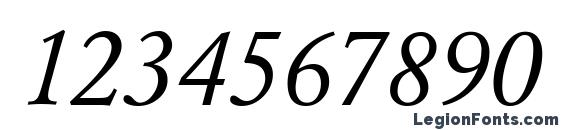 GarondDB Italic Font, Number Fonts