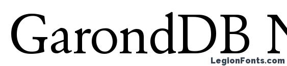 GarondDB Normal font, free GarondDB Normal font, preview GarondDB Normal font