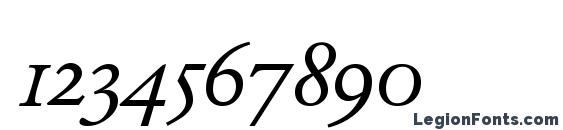 GarondHandDB Normal Font, Number Fonts