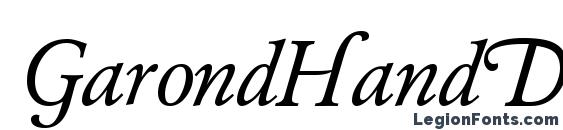 GarondHandDB Normal font, free GarondHandDB Normal font, preview GarondHandDB Normal font
