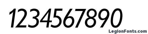 Garrison Sans ITALIC Font, Number Fonts