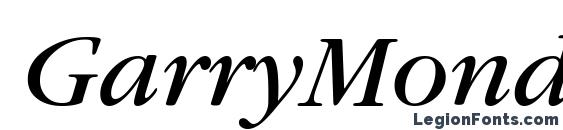 GarryMondrian4 BookItalicSH Font