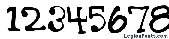 Garth Hand Font, Number Fonts