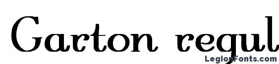 Garton regular bold font, free Garton regular bold font, preview Garton regular bold font