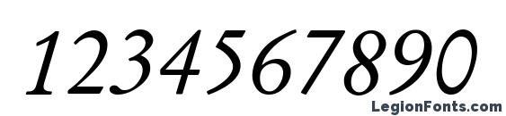 Garyowen italic Font, Number Fonts